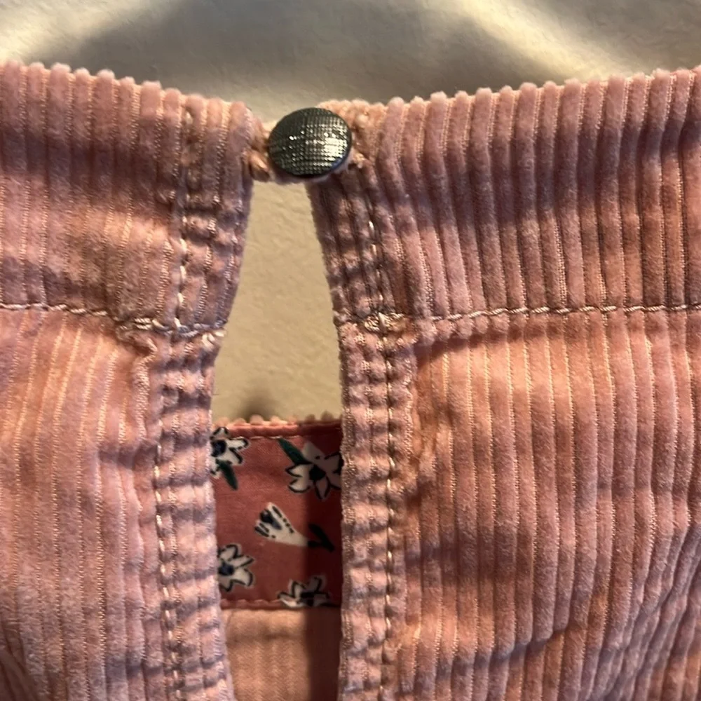 NWT Anthropologie Maeve Pink Tessa Flounced Corduroy Tunic Dress, 0 - Picture 12 of 16